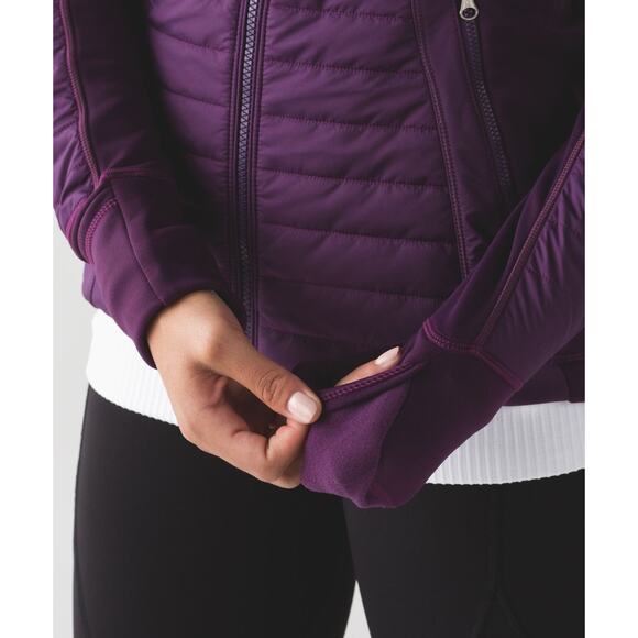 Lululemon First Mile Jacket Darkest Magenta Purple Full Zip Women's Size 2 - Picture 11 of 16